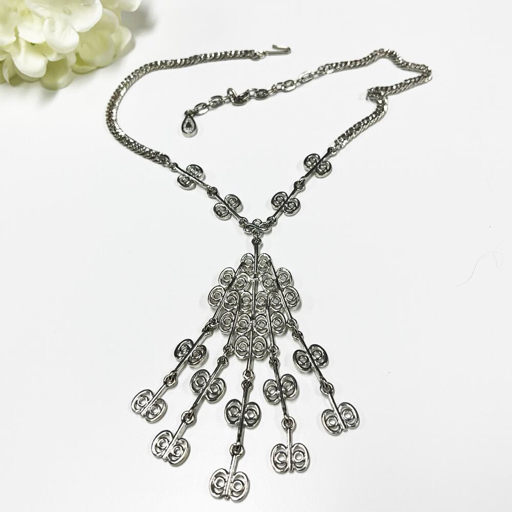 Emmons Vintage Silver Swirl Necklace